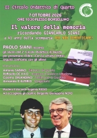 Il valore della memoria - Ricordando Giancarlo Siani - 7/10/2026